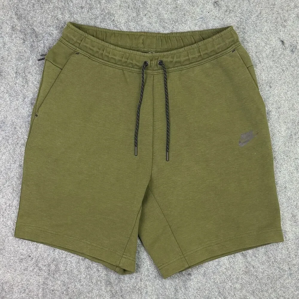 Men's Nike Sportswear Tech Fleece Sorts Size Medium Rough Green CU4503-326